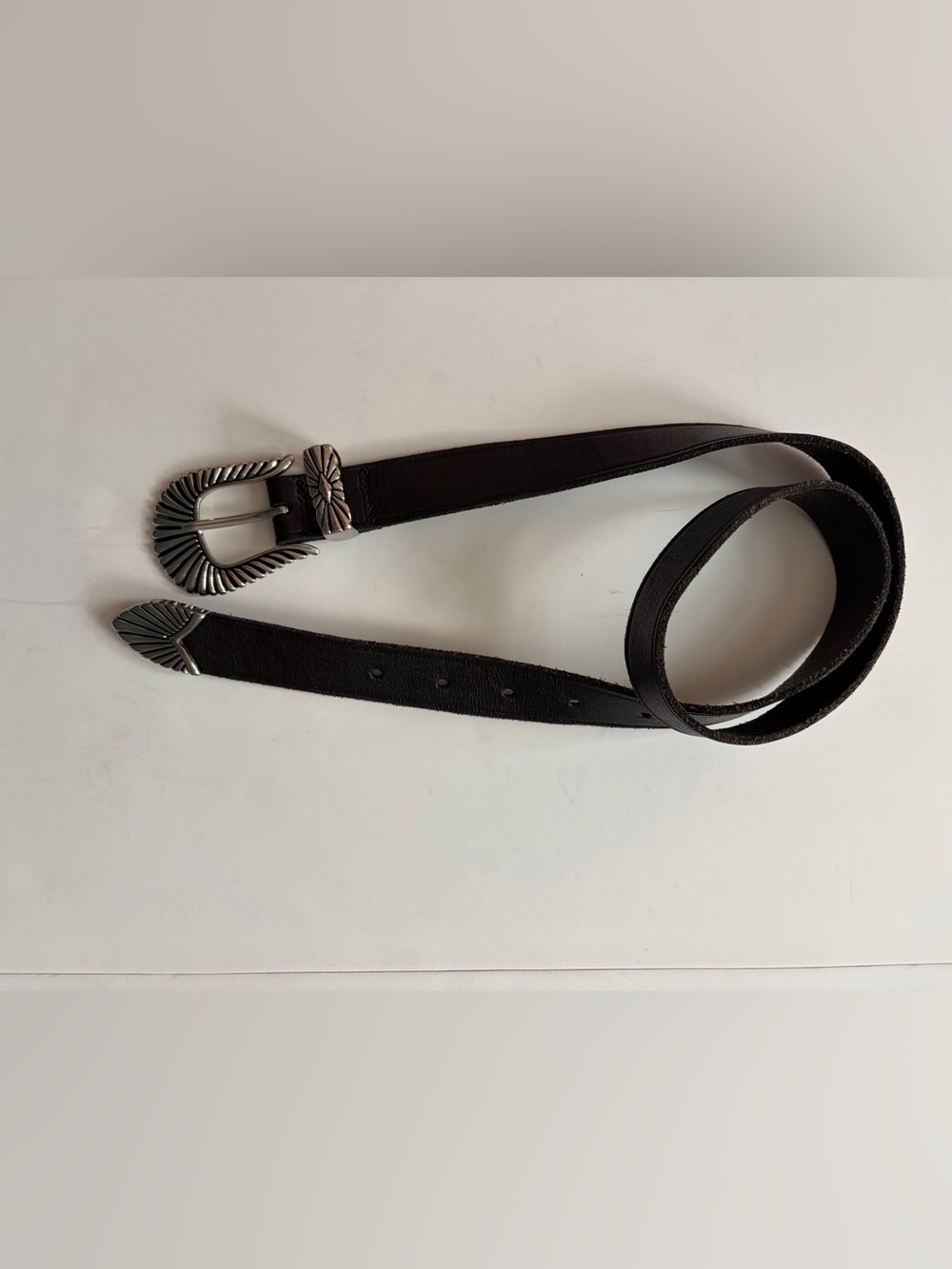 Urban Outfitters Western Boho Concho 100% Cow Leather Belt Size Small